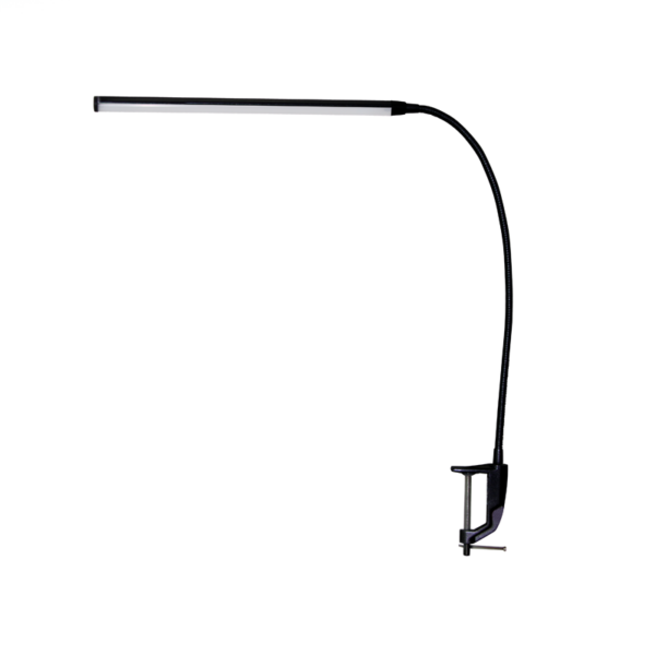 LED ΓΡΑΦΕΙΟΥ 5W 4000Κ ΑΦΗΣ ΜΑΥΡΟ+ΣΠΙΡΑΛ+ΣΦΙΓΚΤΗΡ 230VΗ85,5CM DELGADO ACA - 16055LEDBKC