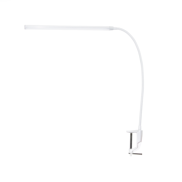 LED ΓΡΑΦΕΙΟΥ 5W 4000Κ ΑΦΗΣ ΛΕΥΚΟ+ΣΠΙΡΑΛ+ΣΦΙΓΚΤΗΡ 230VΗ85,5CM DELGADO ACA - 16055LEDWHC
