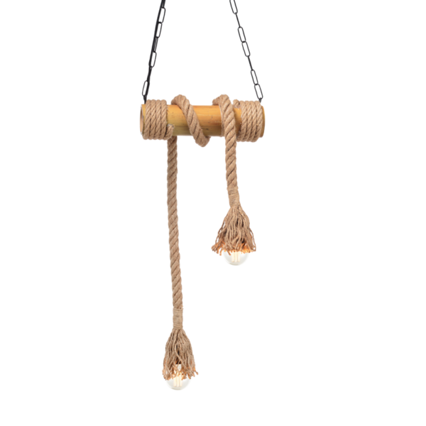 ΚΡΕΜΑΣΤΟ Φ/Σ 2ΧΕ27 BAMBOO+ΣΧΟΙΝΙ 11Χ30ΧΗ160CM max. MERLIN ACA - 932302BBR