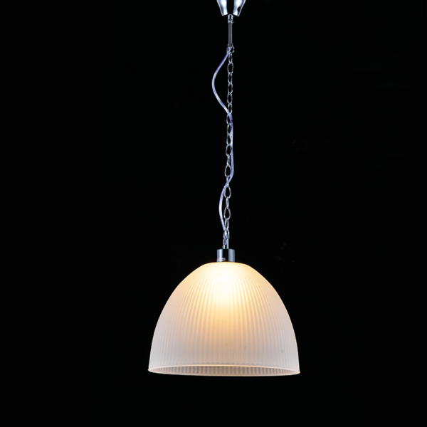 ΚΡΕΜΑΣΤΟ ΡΙΓΩΤΟ ΓΥΑΛΙ Φ38CM 1ΧΕ27 MANOLIA ACA - AD5001M
