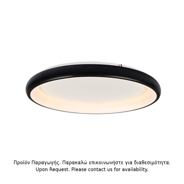 ΟΡΟΦΗΣ Φ/Σ LED 73W DIMMER CCT 5250LM ΜΑΥΡΟ ΜΕΤΑΛΛΙΚΟ D81XH8,5CM DIANA ACA - BR71LEDC81BKCCTD