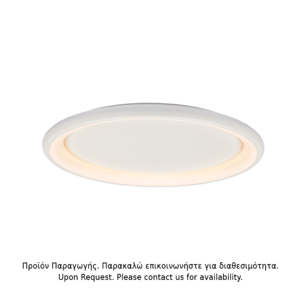 ΟΡΟΦΗΣ Φ/Σ LED 73W DIMMER CCT 5250LM ΛΕΥΚΟ ΜΕΤΑΛΛΙΚΟ D81XH8,5CM DIANA ACA - BR71LEDC81WHCCTD