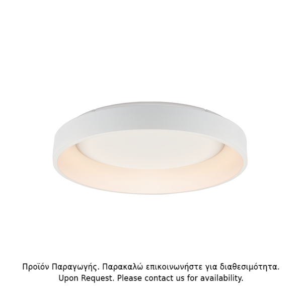 ΟΡΟΦΗΣ Φ/Σ LED 73W DIMMER CCT 5450LM ΛΕΥΚΟ ΜΕΤΑΛΛΙΚΟ D78XH14CM APOLLO ACA - BR81LEDC78WHCCTD