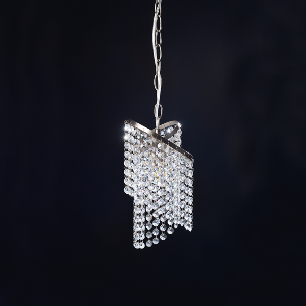 ΚΡΕΜΑΣΤΟ Φ/Σ 1ΧΕ27 ΚΡΥΣΤΑΛΛΟ+ΝΙΚΕΛ Φ17,5ΧΗ84,5CM ELIZA ACA - DLA12271