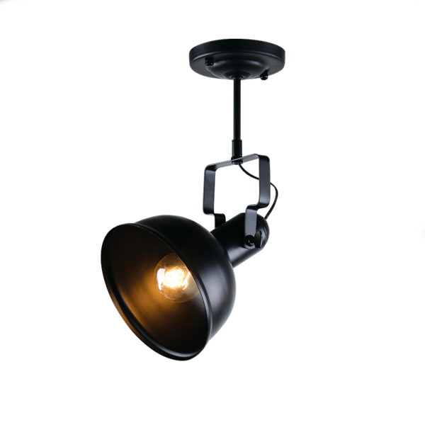 ^ΟΡΟΦΗΣ Φ/Σ 1ΧΕ27 ΜΕΤΑΛΛΙΚΟ ΜΑΥΡΟ Φ18XH39cm RIVIERA ACA - EG167071CB