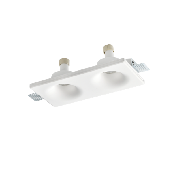 ΣΤΡΟΓΓΥΛΟ ΔΙΠΛΟ ΓΥΨΙΝΟ TRIMLESS ΣΠΟΤ 260*130*45 REMY 2*GU10 ACA - G90032D