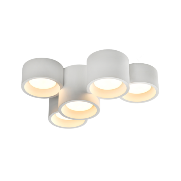 ΓΥΨΙΝΟ 5 ΣΤΡΟΓΓΥΛA Φ/Σ ΟΡΟΦΗΣ ΦΥΣΙΚΟ 370*240*150 GENI 5*GX53 ACA - G96015