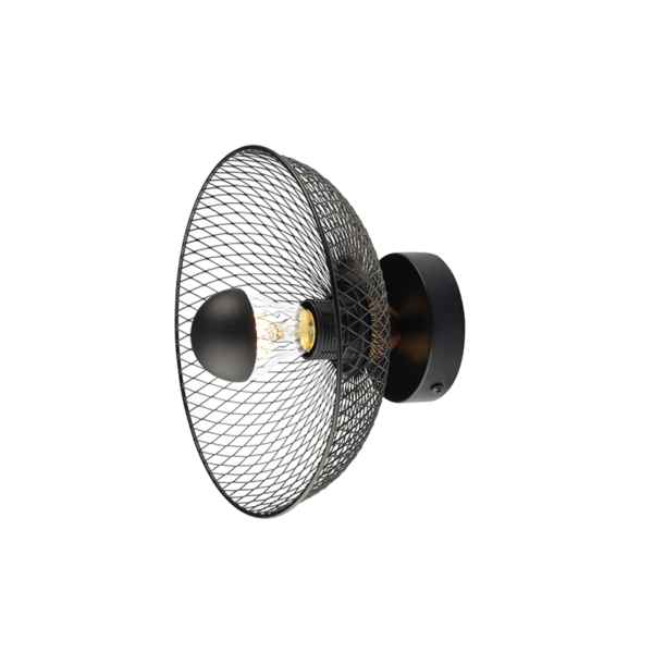 ^ΕΠΙΤΟΙΧΟ Φ/Σ 1ΧΕ27 ΜΑΥΡΟ ΜΕΤΑΛΛΙΚΟ D24Χ12CM KOBE ACA - HL45841W25B