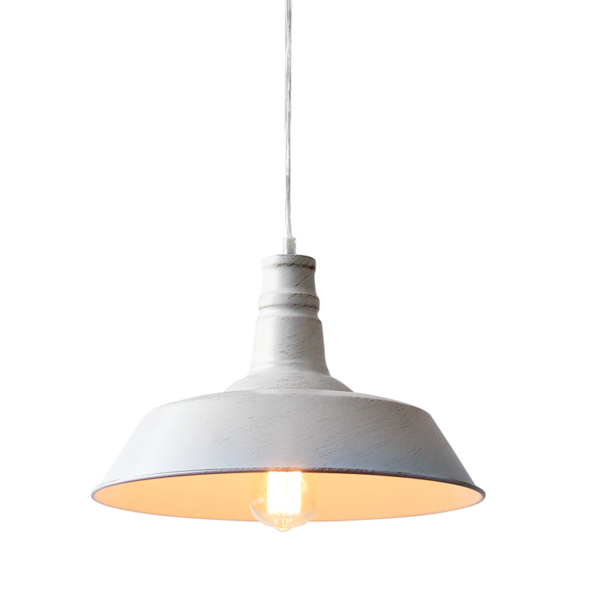 ΚΑΜΠΑΝΑ ΜΕΤΑΛΛΙΚΗ ΛΕΥΚΟ-ΧΡΥΣΟ Φ36CM 1ΧE27 MINORE ACA - KS1290P36T1GW