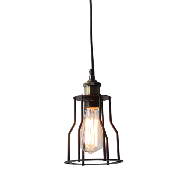 ΚΡΕΜΑΣΤΟ ΜΕΤΑΛΛΙΚΟ ΜΑΥΡΟ Φ15CM 1ΧE27 SOTIS ACA - KS1342P151BK