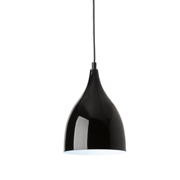ΜΕΤΑΛΛΙΚΗ ΚΑΜΠΑΝΑ 1ΧΕ27 ΜΑΥΡΗ Φ17χΗ23cm ROXANNE ACA - KS174317BK