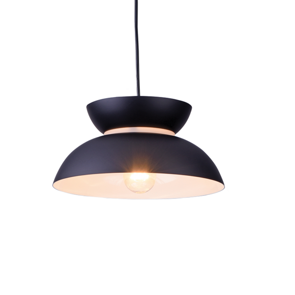 ΚΡΕΜΑΣΤΟ Φ/Σ 1ΧΕ27 ΜΑΥΡΟ ΜΕΤΑΛΛΙΚΟ D29XH120CM AEOLUS ACA - KS871P29BK