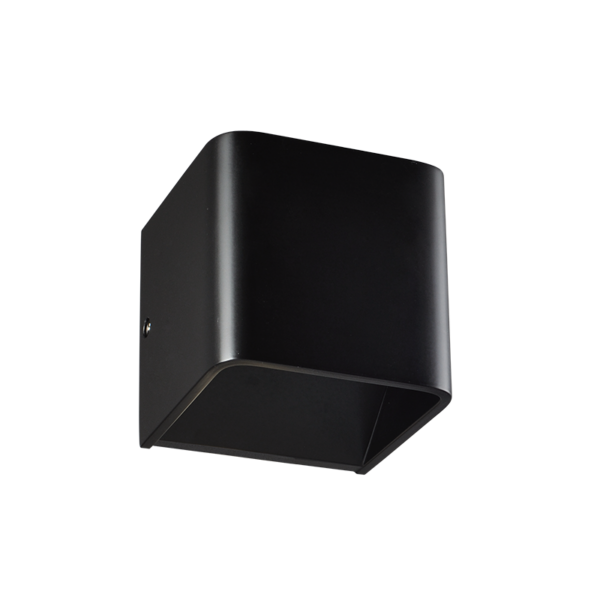 ΕΠΙΤΟΙΧΙΟ Φ/Σ LED ΜΑΥΡΟ UP-DOWN CUBE 1X3W 230V 3000K 30000hr NEPHELE ACA - L35037BK