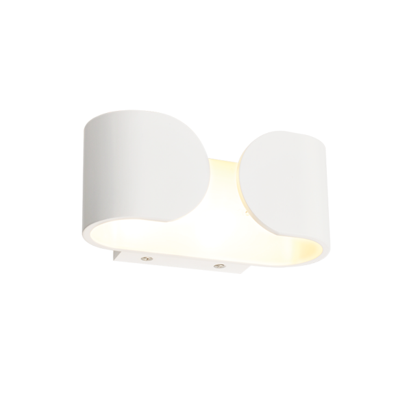 ΛΕΥΚΗ ΑΠΛΙΚΑ LED ΕΜΜΕΣΟΥ ΦΩΤ. 2X3W 230V 4000K 25000hrs NEPHELE ACA - L350494