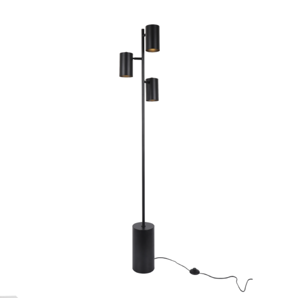 ΔΑΠΕΔΟΥ ΜΑΥΡΟ ΜΕΤΑΛΛΟ D15*H165cm 3ΧΕ27 KENNETH ACA - MF240573