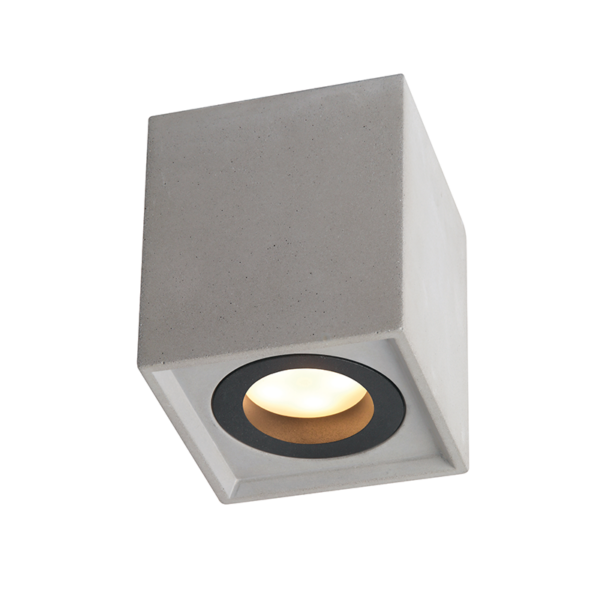 ^ΟΡΟΦΗΣ Φ/Σ 1ΧGU10 ΦΥΣΙΚΟ ΤΣΙΜΕΝΤΟ 8,5X8,5XH10CM MONTE ACA - MK131S10G