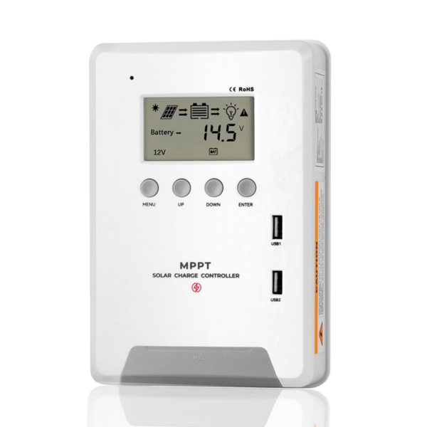 ΡΥΘΜΙΣΤΗΣ ΦΟΡΤΙΣΗΣ MPPT 30A, ΑΥΤΟΜΑΤΑ 12/24VDC + LCD ΟΘΟΝΗ ACA - MPPT3024