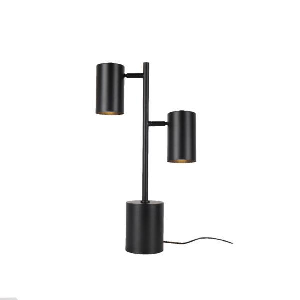 ΕΠΙΤΡΑΠΕΖΙΟ ΜΑΥΡΟ ΜΕΤΑΛΛΟ D12*H59cm 2ΧΕ27 KENNETH ACA - MT240572