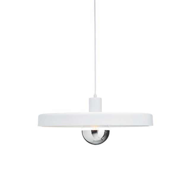 ΚΡΕΜΑΣΤΟ Φ/Σ 1ΧΕ27 ΜΕΤΑΛΛΙΚΟ ΛΕΥΚΟ Φ50ΧΗ120CM DOMENICA ACA - OD5392MWH