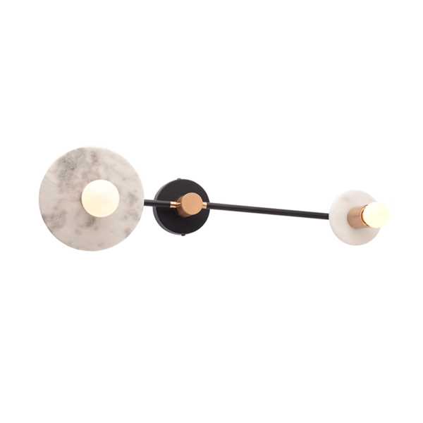 ^ΕΠΙΤΟΙΧΟ Φ/Σ 2ΧΕ27 ΛΕΥΚΟ ΜΑΡΜΑΡΟ 18Χ74X23CM CLOCK ACA - OD742W74WM