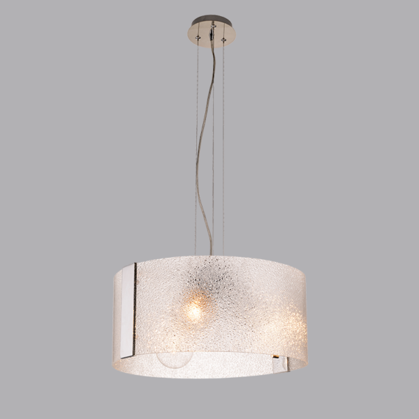 ΚΡΕΜΑΣΤΟ ΓΥΑΛΙΝΟ Φ45CM 3XE27 DIONE ACA - OYD10087ASP3