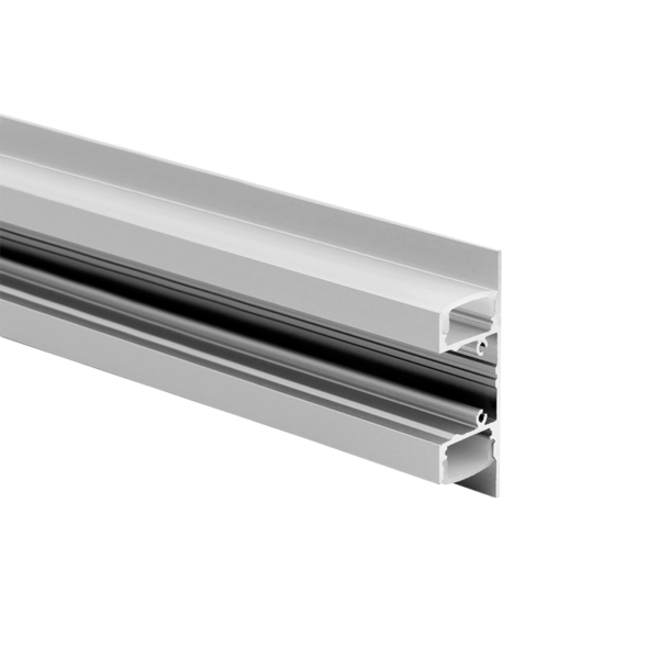 UPDOWN ALUMINUM PROFILE P50N WITH OPAL PC DIFFUSER 2m/pc ACA - P50N
