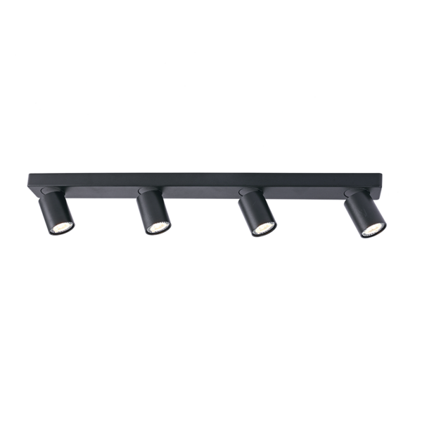 ^ΕΠΙΤΟΙΧΟ Φ/Σ 4XGU10 ΜΑΥΡΟ ΑΛΟΥΜΙΝΙΟ 76Χ7Χ11CM ELITIS ACA - RA304S76BK
