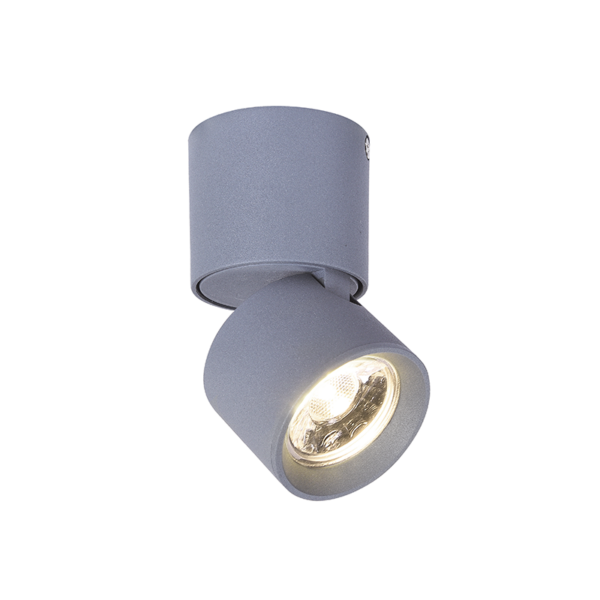 ^ΕΠΙΤΟΙΧΟ Φ/Σ LED 5W COB 80° 3000K 400LM ΓΚΡΙ ΑΛΟΥΜΙΝΙΟ D5,6XH10CM PLUTO ACA - RA33LEDS6GY