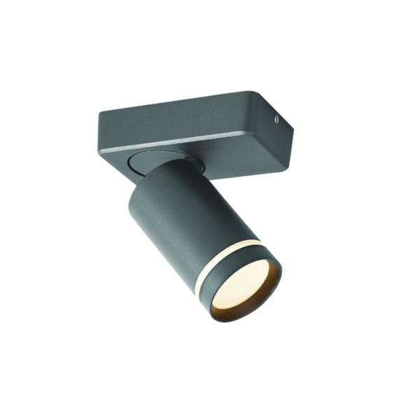 ^ΕΠΙΤΟΙΧΟ Φ/Σ 1XGU10 DIVINO ΓΚΡΙ ΑΛΟΥΜΙΝΙΟ IP20 12X7X13,5CM ACA - RA3631SGY