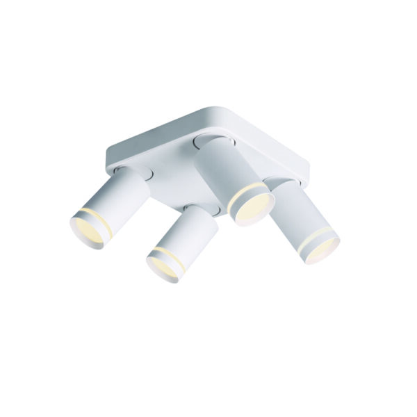 ^ΕΠΙΤΟΙΧΟ Φ/Σ 4XGU10 DIVINO ΛΕΥΚΟ ΑΛΟΥΜΙΝΙΟ IP20 21X21X13,5CM ACA - RA3634CWH