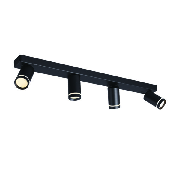 ^ΕΠΙΤΟΙΧΟ Φ/Σ 4XGU10 DIVINO ΜΑΥΡΟ ΑΛΟΥΜΙΝΙΟ IP20 76X7X13,5CM ACA - RA3634SBK