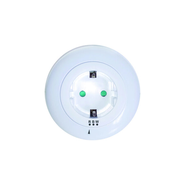 LED ΛΑΜΠΑΚΙ ΝΥΚΤΟΣ 0,5W ΜΕ ΠΡΙΖΑ ΣΟΥΚΟ,ΑΙΣΘΗΤΗΡΑ,ΛΕΥΚΟ/ΜΠΛΕ/ΚΟΚΚΙΝΟ ΦΩΣ,ΛΕΥΚΟ ΠΛΑΣΤΙΚΟ 230V IP20 ACA - SF09LED