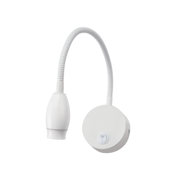 ΕΠΙΤΟΙΧΟ ΣΠΟΤ ΣΠΙΡΑΛ LED 3W ΜΑΤ ΛΕΥΚΟ 50° 210Lm 4.000Κ 230V SWAN ACA - SF126BLED340W