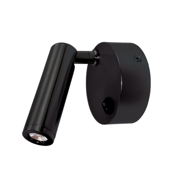 ΕΠΙΤΟΙΧΟ Φ/Σ LED 3W ΜΑΤ ΜΑΥΡΟ ΚΙΝΗΤΟ 50° 210Lm 4.000Κ 230V INYOKA2 ACA - SF151AMB