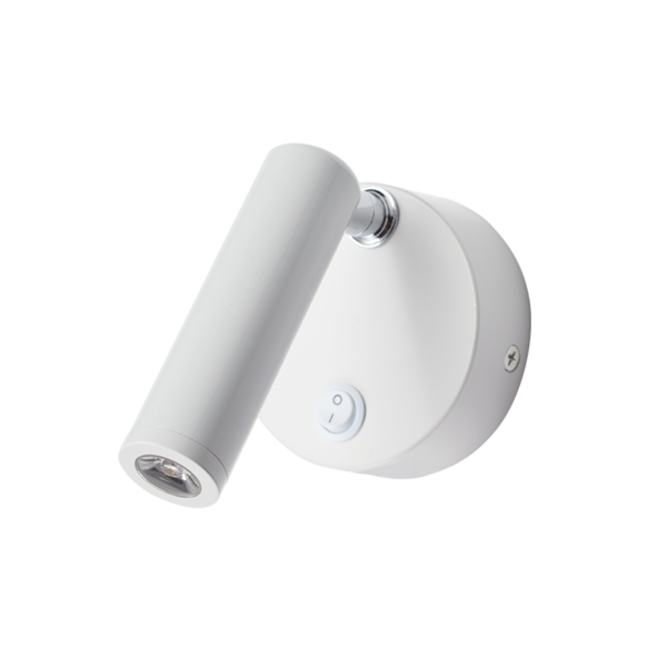 ΕΠΙΤΟΙΧΟ Φ/Σ LED 3W ΜΑΤ ΛΕΥΚΟ ΚΙΝΗΤΟ 50° 210Lm 4.000Κ 230V INYOKA2 ACA - SF151AMW