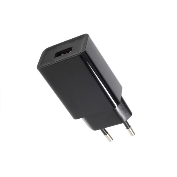 USB ADAPTOR BLACK 230VAC (0.45A) / 5VDC (1A) ACA - USBPLUG