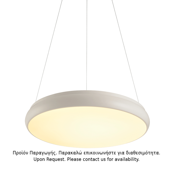 ΚΡΕΜΑΣΤΟ Φ/Σ LED 54W 4320LM 3000K ΛΕΥΚΟ ΜΕΤ/ΚΟ D60XH135CM KALLISTA ACA - V27LEDP60WH