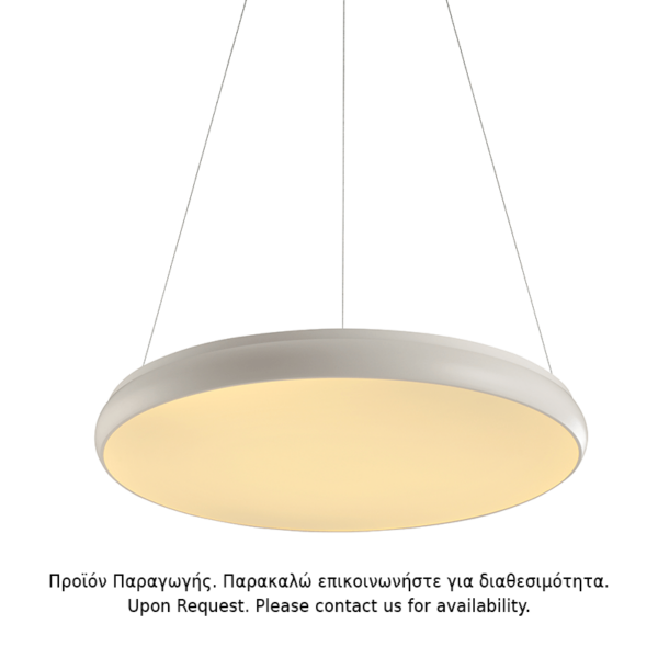 ΚΡΕΜΑΣΤΟ Φ/Σ LED 70W 5600LM 3000K ΛΕΥΚΟ ΜΕΤ/ΚΟ D80XH130CM KALLISTA ACA - V27LEDP80WH