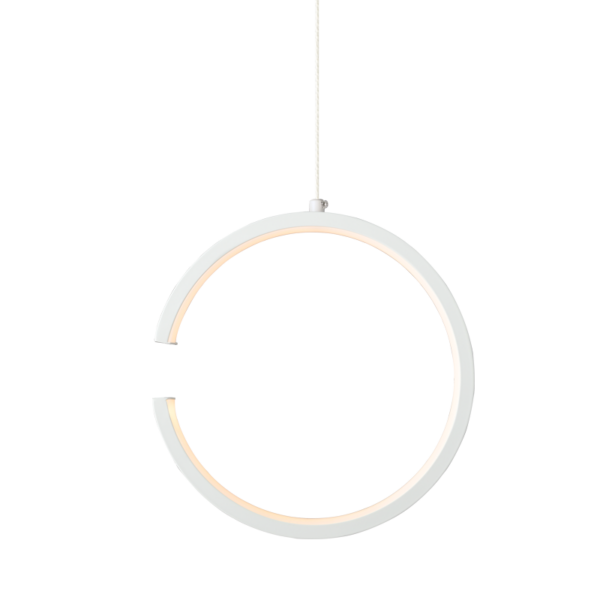 ^ΚΡΕΜΑΣΤΟ Φ/Σ LED 8W 3000K 750LM ΛΕΥΚΟ ΜΕΤΑΛΛΙΚΟ 22X11XH129CM EUCLID3 ACA - V28LEDP22WH