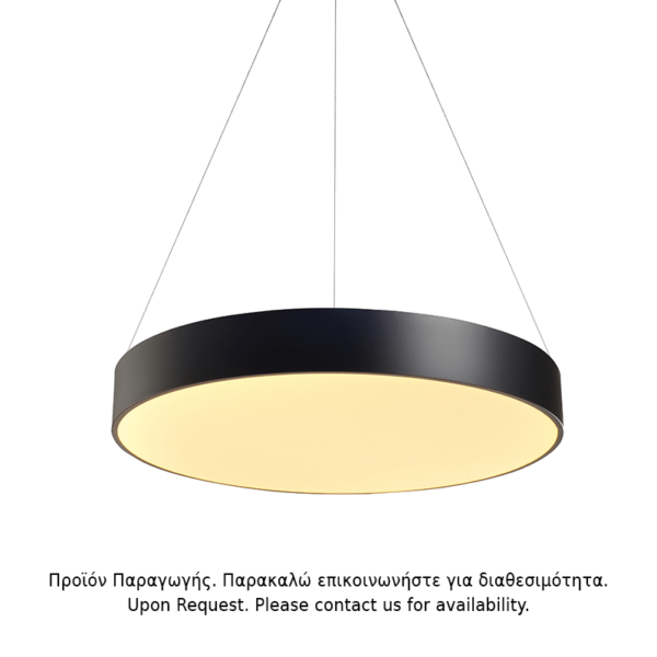 ΚΡΕΜΑΣΤΟ Φ/Σ LED 60W 4800LM 3000K ΜΑΥΡΟ ΜΕΤ/ΚΟ D75XH130CM OPTIMUS ACA - V29LEDP75BK