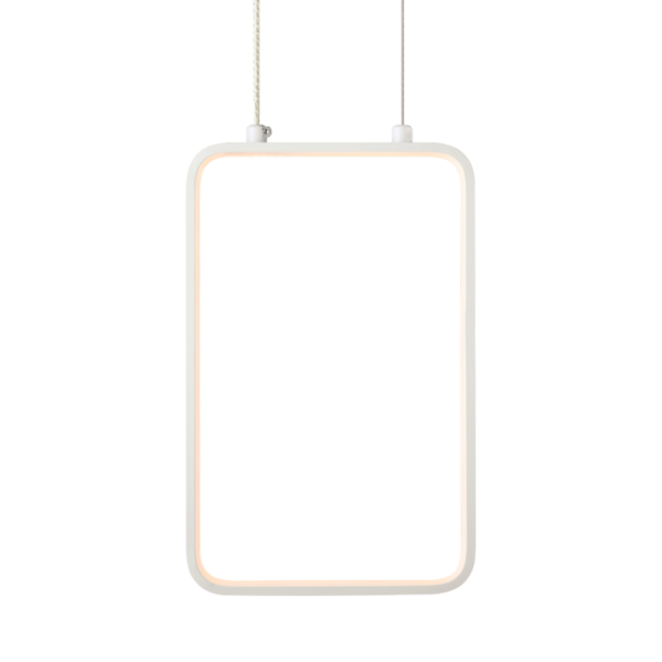 ^ΚΡΕΜΑΣΤΟ Φ/Σ LED 11W 3000K 1044LM ΛΕΥΚΟ ΜΕΤΑΛΛΙΚΟ 18X11XH136CM SYMETRIA ACA - V30LEDP18WH