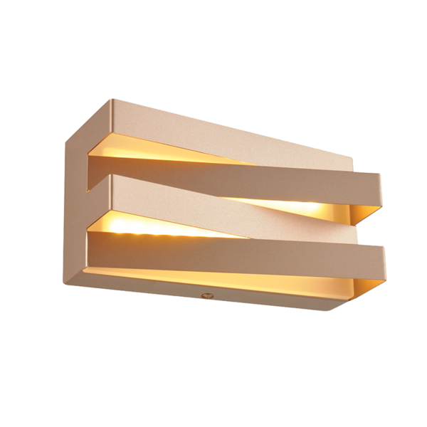 ΕΠΙΤΟΙΧΟ Φ/Σ LED 12W 3000K 960LM ΣΚΟΥΡΟ ΧΡΥΣΟ ΜΕΤ/ΚΟ 20X11X9CM MILANO ACA - V80LEDW20DG