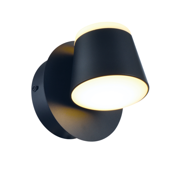 ^ΕΠΙΤΟΙΧΟ Φ/Σ LED 8W 3000K 640LM ΜΑΥΡΟ ΜΕΤ/ΚΟ 12X12X13CM LUCIDO ACA - V83LEDW13BK