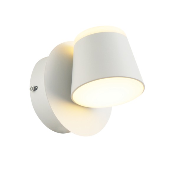 ^ΕΠΙΤΟΙΧΟ Φ/Σ LED 8W 3000K 640LM ΛΕΥΚΟ ΜΕΤ/ΚΟ 12X12X13CM LUCIDO ACA - V83LEDW13WH