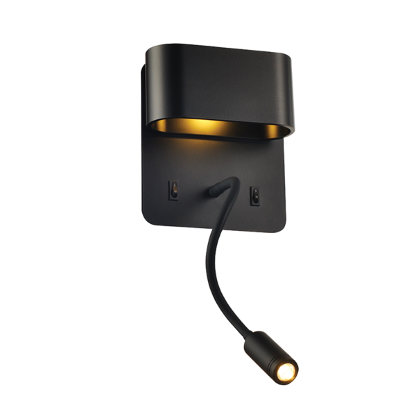 ΕΠΙΤΟΙΧΟ Φ/Σ LED 8W 3000K 640LM ΜΑΥΡΟ ΜΕΤ/ΚΟ 16Χ9Χ45CM PRIAMUS ACA - V86LEDW45BK