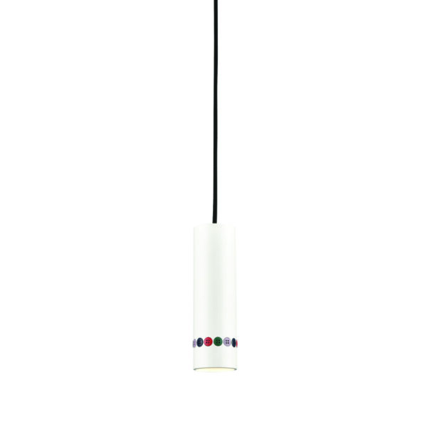 ^ΚΡΕΜΑΣΤΟ Φ/Σ 1XGU10 BUTTONS ΛΕΥΚΟ ΜΕΤ/ΚΟ IP20 D6XD10XH150CM ACA - YL22271PCF