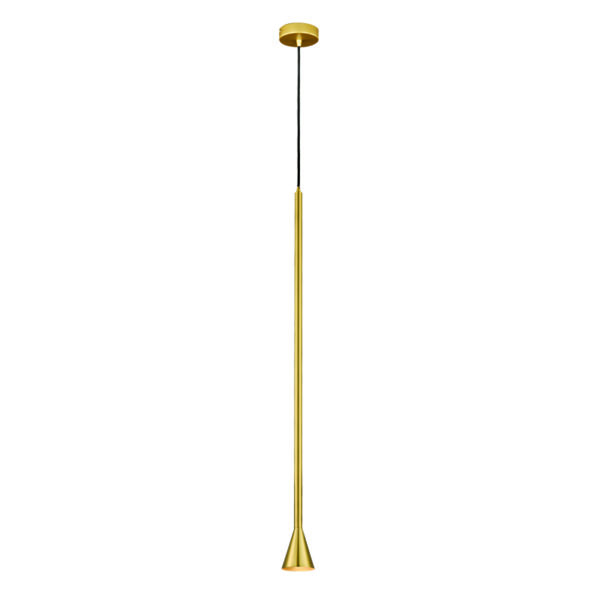 ^ΚΡΕΜΑΣΤΟ Φ/Σ 1ΧGU10 CLOUZOT ΧΡΥΣΟ ΜΕΤ/ΚΟ IP20 D7,5XD10XH190CM ACA - YL22801PGD