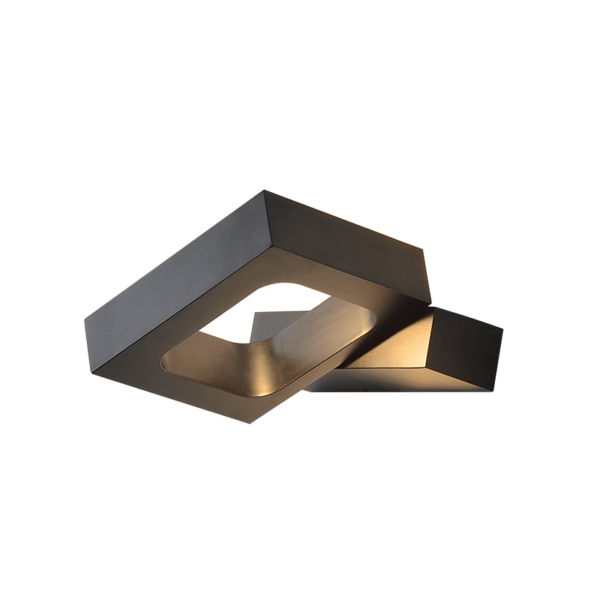 ΕΠΙΤΟΙΧΟ Φ/Σ LED 6W 3000K ΑΛΟΥΜΙΝΙΟ ΜΑΥΡΟ 14,5X13X3CM CYCLOP ACA - ZD80856LEDBK