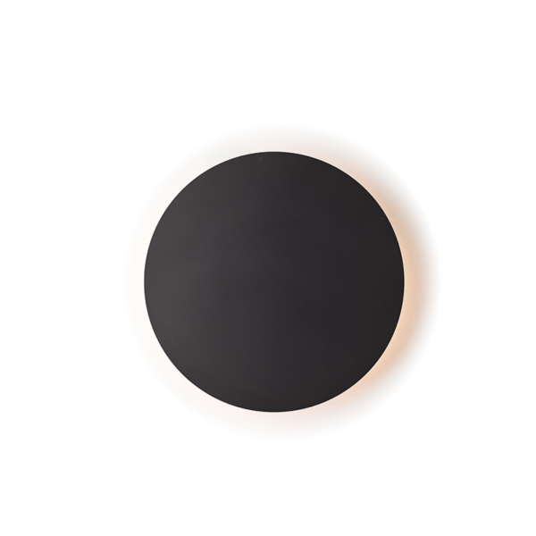 ΕΠΙΤΟΙΧΟ Φ/Σ LED 5W 3000Κ ΜΑΥΡΟ MDF ΚΥΚΛΟΣ Φ14ΧΗ3,6CM ECLIPSE ACA - ZM1705LEDWB