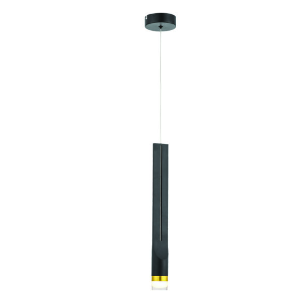 ^ΚΡΕΜΑΣΤΟ Φ/Σ LED 5W 3000K 300LM ESTRELA ΜΑΥΡΟ ΜΕΤ/ΚΟ IP20 D6XH228CM ACA - ZM26LEDP6BK